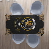 MacFie (of Dreghorn) Crest Tablecloth - Black Style